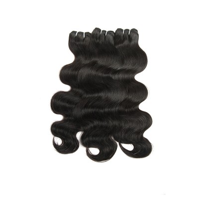 New Unprocessed Virgin Peruvian Human Hair Extensions Body Wave Black Virgin Hair Bundles