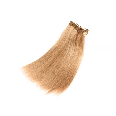 2020 Factory Wholesale Grade 10A 100 Human Hair Weaving Peruvian Remy Silky Straight Hair Weft 10-26inch 100g Color 27