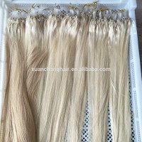 Micro Ring Loop Hair Extensions Silicone Micro Beads Prebonded Hair