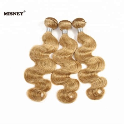 Wholesale Grade10A Human Hair Extension Cuticle Aligned Peruvian Virgin Hair Blonde