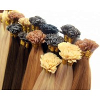 virgin  Remy brazilian/indian/chinese/european remy cuticle hair extension keratin pre-bonded hair extensions