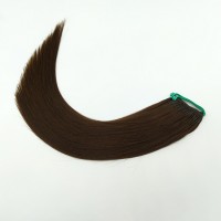 12 inch to 28 inch Double Drawn Dark Brown #4 Double Cotton Thread Hair Extension