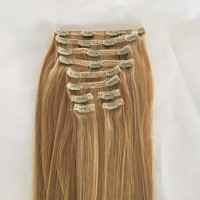 factory price Unprocessed 8A Malaysian Hair,double wefted 22 pcs hair extensions clip in