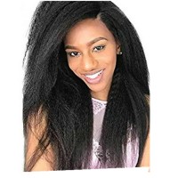 Brazilian 360 Lace Frontal Human Hair Full Wig 130%  African american yaki Full Cuticle Kinky Straight Free Shipping