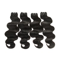 New Unprocessed Virgin Brazilian Human Hair Extensions Body Wave Black Virgin Hair Bundles